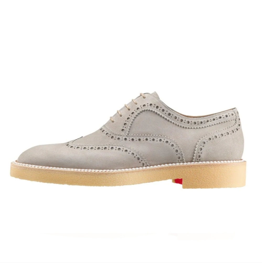 Christian Louboutin Charlie Crepe Crosta Wax Suede Shoes
